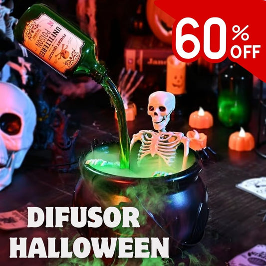Difusor Para Halloween con forma de caldero Y botella flotante de poción mágica🎃