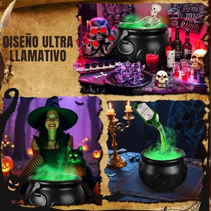 Difusor Para Halloween con forma de caldero Y botella flotante de poción mágica🎃