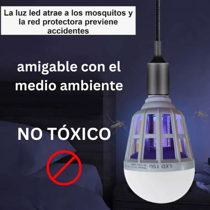 2 EN 1 FOCO LED ATRAPA INSECTOS 60% DESCUENTO🔥
