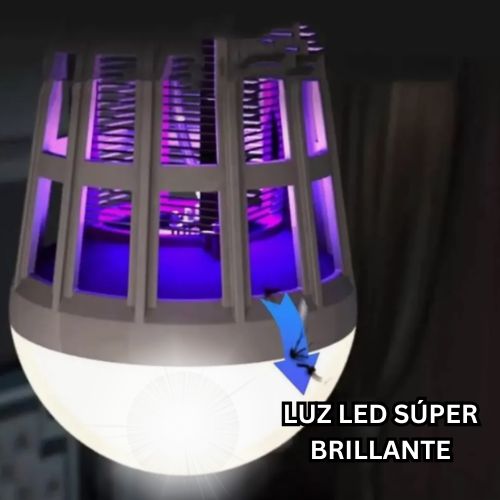 2 EN 1 FOCO LED ATRAPA INSECTOS 60% DESCUENTO🔥