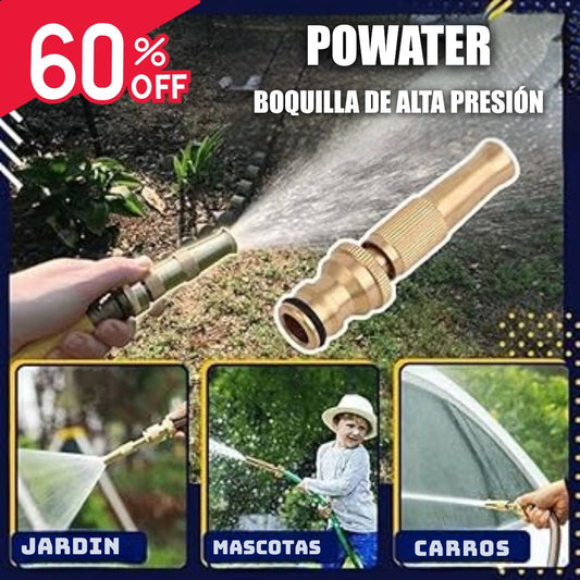 BOQUILLA DE ALTA PRESION POWATER® DE ALUMINIO CON 60% DESCUENTO😎