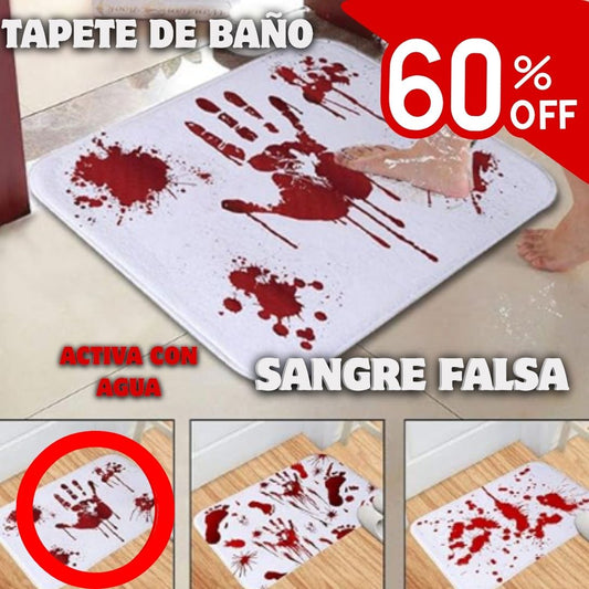 Tapete Halloween para baño de sangre Con 60% Descuento👻