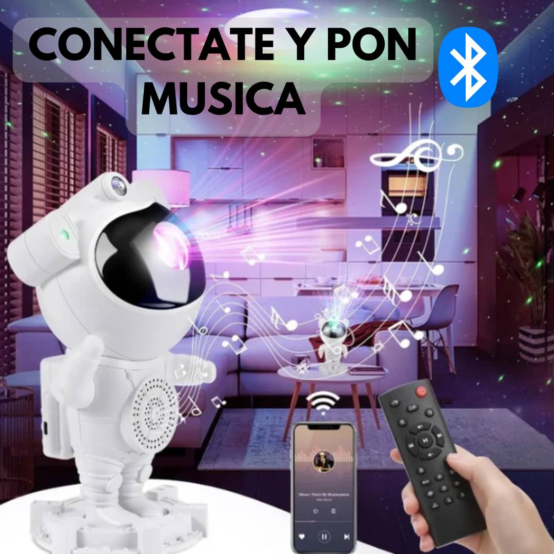 PROYECTOR DE ASTRONAUTA CON BOCINA  🔥REGALO PARA EL DIA DE NIÑO CON 60% DESCUENTO🔥