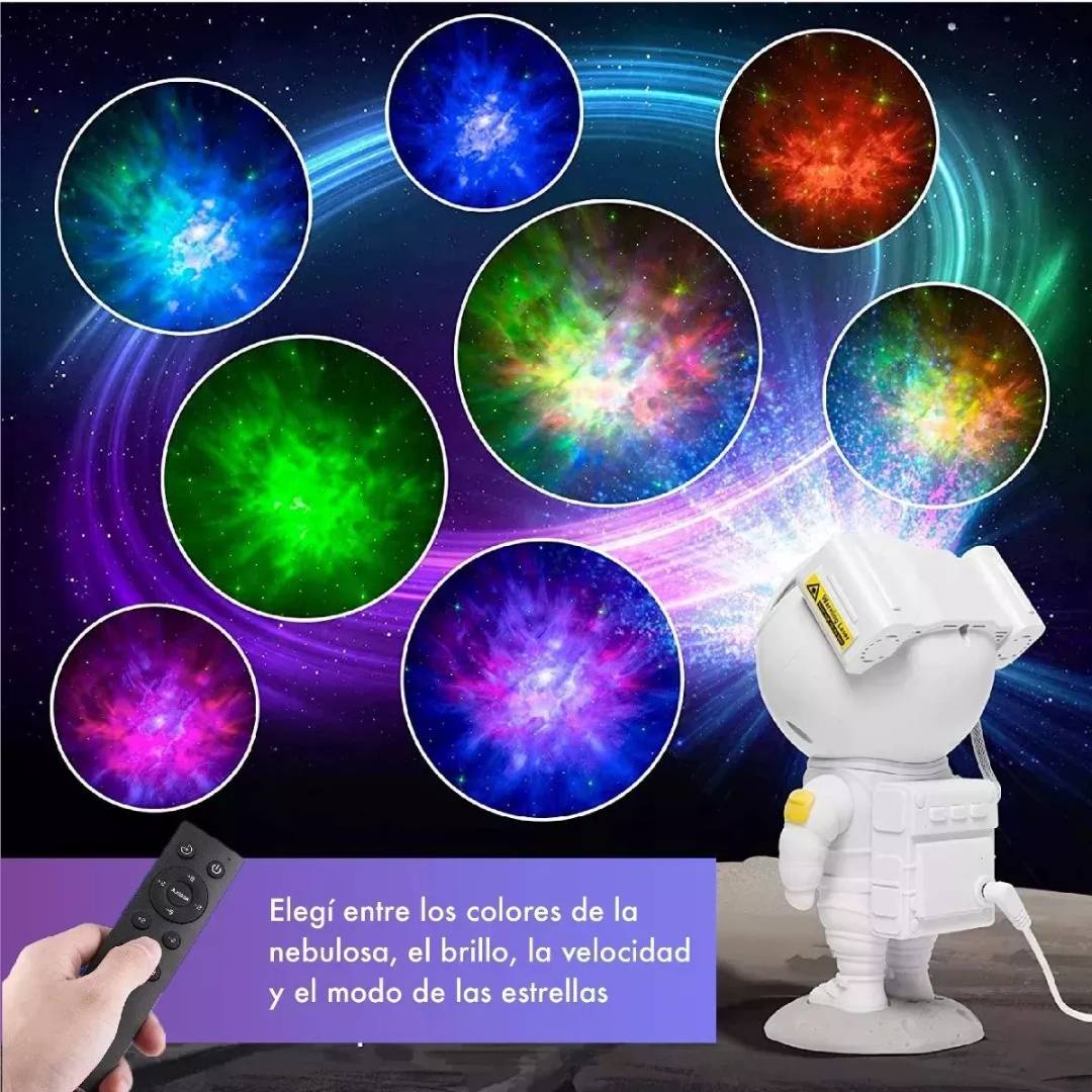 PROYECTOR DE ASTRONAUTA CON BOCINA  🔥REGALO PARA EL DIA DE NIÑO CON 60% DESCUENTO🔥