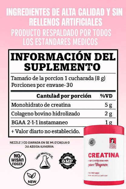 Creatina monohidratada Old School® Crece los musculos que mereces🔥60% de Descuento🔥EL ORIGINAL