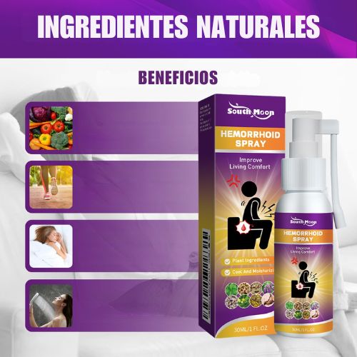 Spray Para Hemorroides Alivio Instantáneo ¡Recupera tu Comodidad y Bienestar Hoy Mismo! Con 60% Descuento🔥