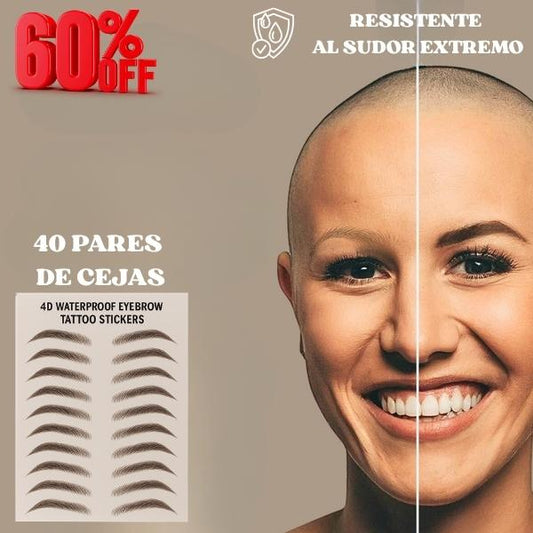 Tatuajes Temporales de Cejas Reducel® Cejas Perfectas en Segundos🔥60% Descuento🔥