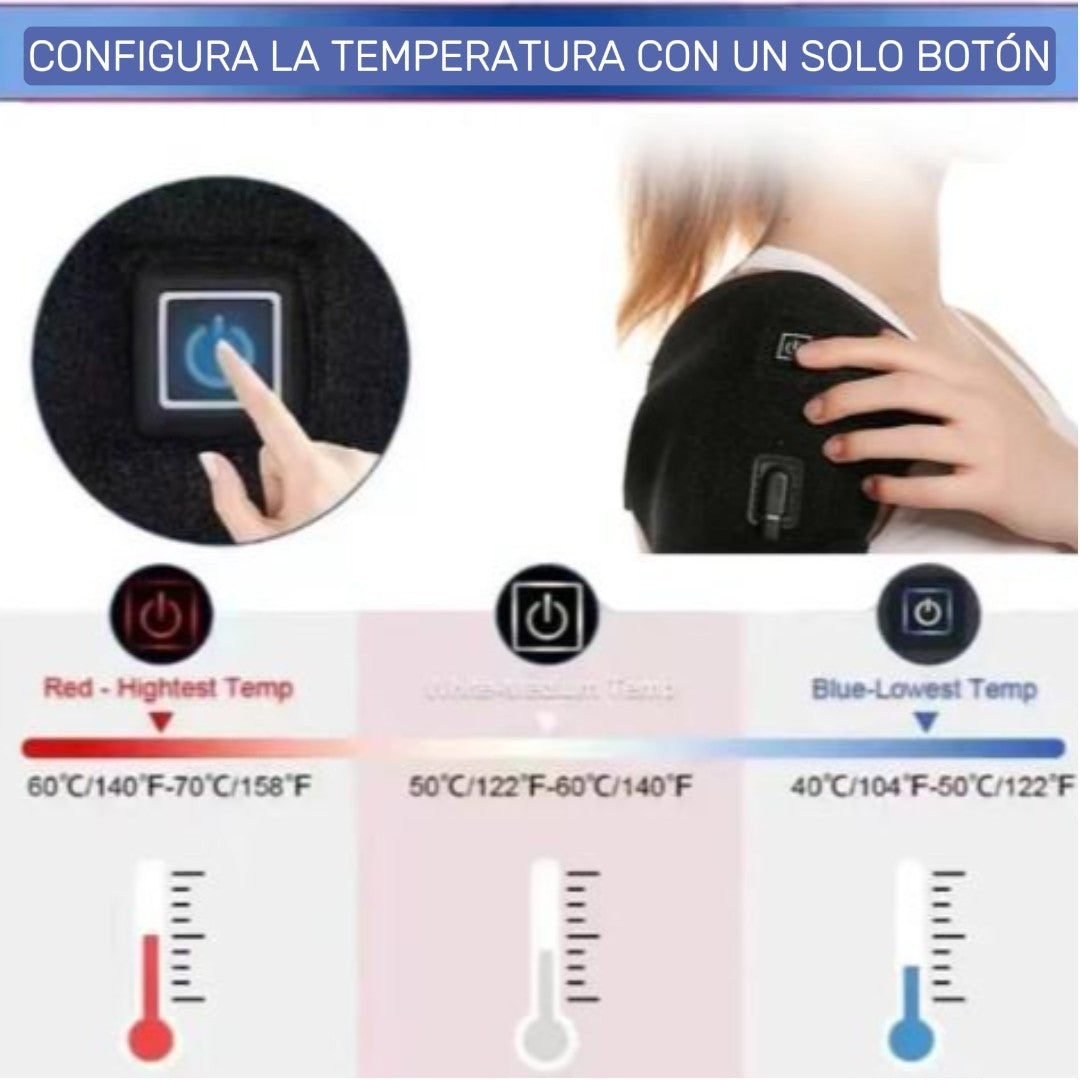 HOMBRERA TÉRMICA ComfortWave® ALIVIA EL DOLOR DE HOMBROS CON 60% DESCUENTO🔥