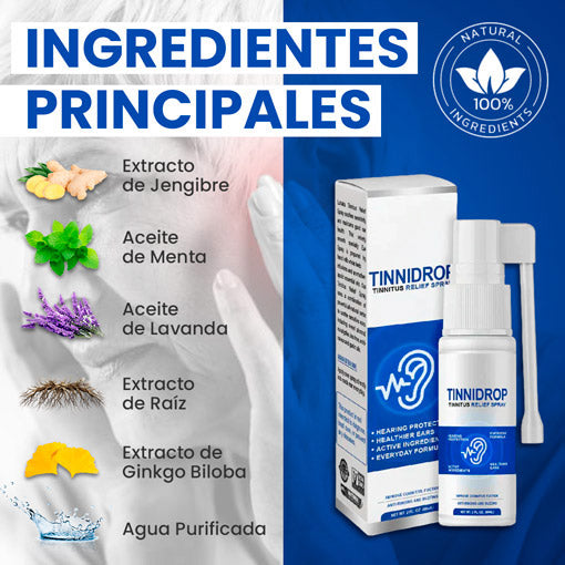 TINNIDROP® SPRAY LIMPIADOR DE OÍDOS 👂😱 SÚPER OFERTA 60%🔥