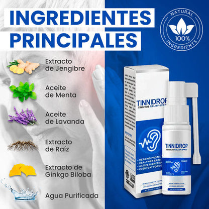 TINNIDROP® SPRAY LIMPIADOR DE OÍDOS 👂😱 SÚPER OFERTA 60%🔥