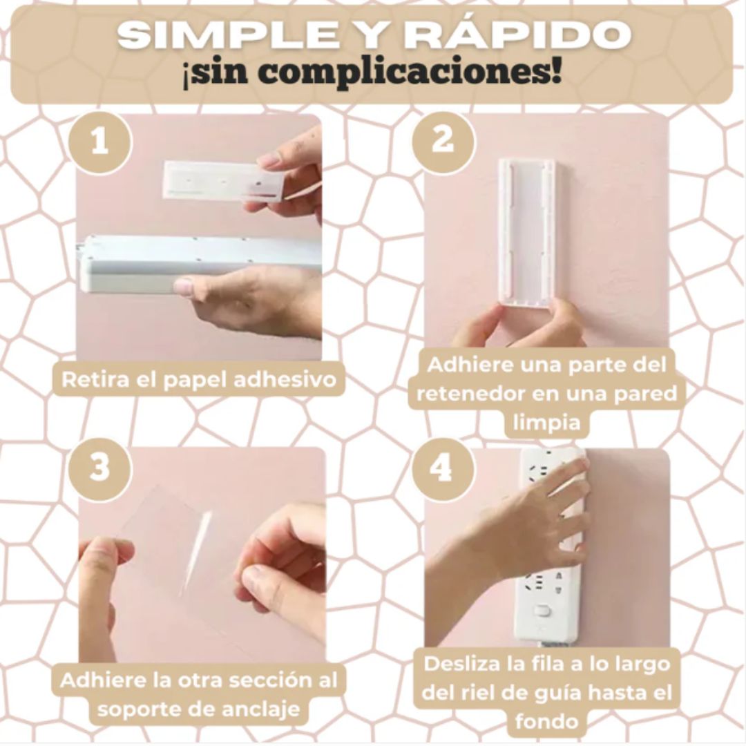 Soporte Adhesivo Organizador - FlexHold™ Pack 5 unidades Con 60% Descuento🔥