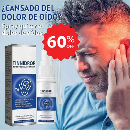 TINNIDROP® Alivia el zumbidos y dolor en tus oídos 🔥60% de Descuento🔥