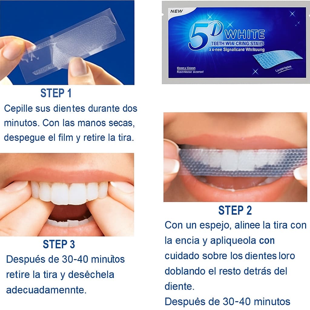 Tiras blanqueadoras WHITESTRIPS® 🔥60% de Descuento🔥Blanquea tus dientes en minutos✨