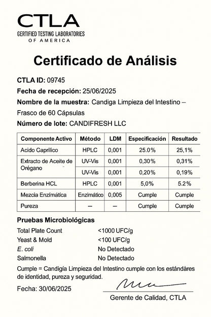 Suplemento 🌿Candida Cleanse®🌿 60 Capsulas🔥 60% descuento 🔥