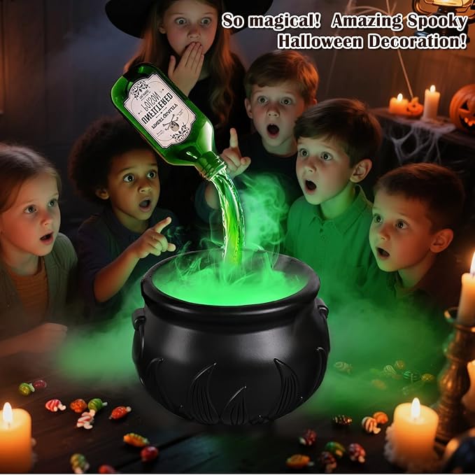 Difusor Para Halloween con forma de caldero Y botella flotante de poción mágica🎃