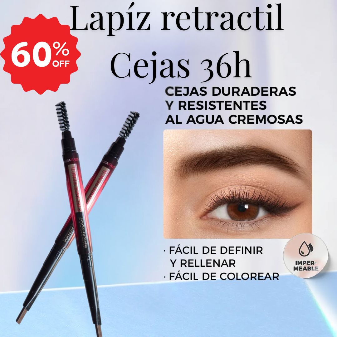 Lápiz Retráctil Para Cejas 36h MISS DEMI® 🔥60% de Descuento🔥 Cejas perfectas hasta 36H, sin retoques ✨