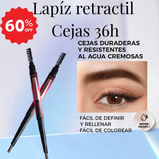 Lápiz Retráctil Para Cejas 36h MISS DEMI® 🔥60% de Descuento🔥 Cejas perfectas hasta 36H, sin retoques ✨