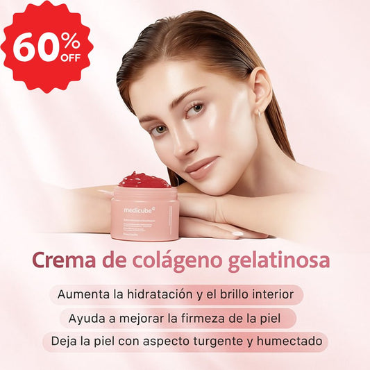 Crema Gelatina Colageno MEDICUBE® Aumenta tu brillo en la piel 🔥60% de Descuento🔥