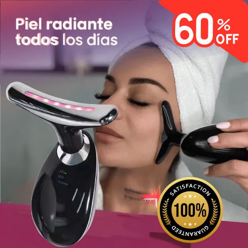 Masajeador Facial Led LiftingPro® Antiarrugas Con 60% Descuento😍
