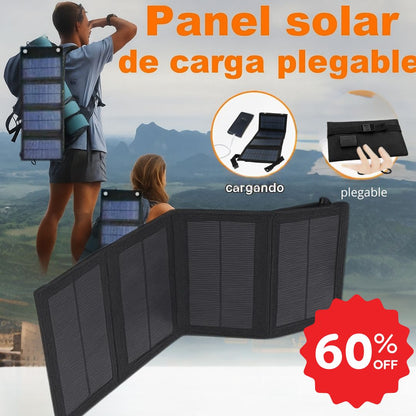 🔥Cargador Panel Solar Plegable POWERSUN® 12w Portátil Carga desde donde quieras🔥