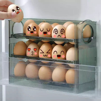 ORGANIZADOR DE HUEVO EggSpace®  ALMACENA HASTA 30 HUEVOS Y AHORRA ESPACIO🥚Oferta 2x1🥚