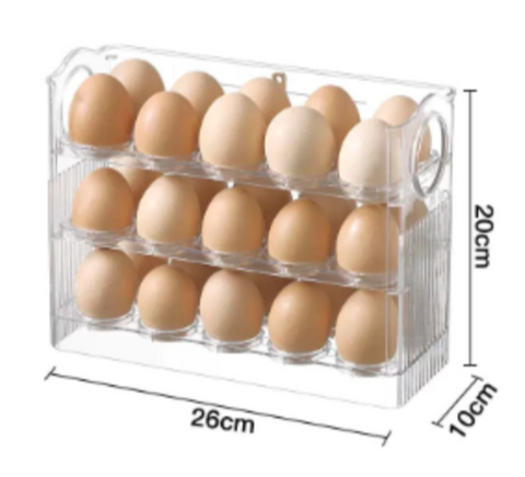 ORGANIZADOR DE HUEVO EggSpace®  ALMACENA HASTA 30 HUEVOS Y AHORRA ESPACIO🥚Oferta 2x1🥚