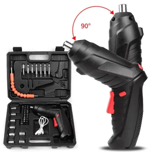 DESTORNILLADOR ELECTRICO RECARGABLE PREMIUM | KIT +45 PIEZAS 💼 CON 60% DESCUENTO🔥