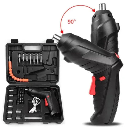 DESTORNILLADOR ELECTRICO RECARGABLE PREMIUM | KIT +45 PIEZAS 💼 CON 60% DESCUENTO🔥