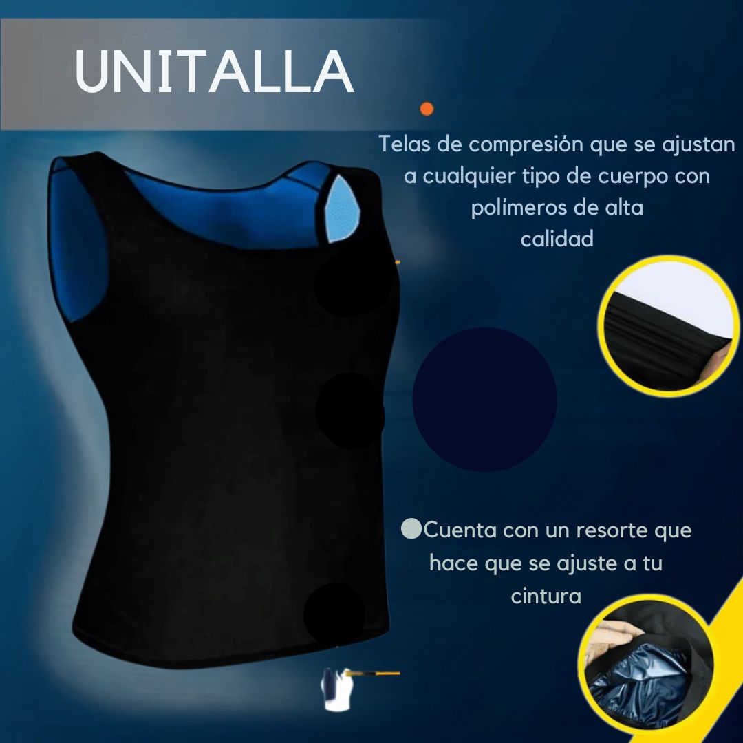 Camiseta faja Sauna reductora REDUCERPRO® ¡Quítate kilos de encima en segundos! TALLA AUTO AJUSTABLE