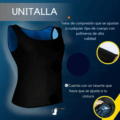 Camiseta faja Sauna reductora REDUCERPRO® ¡Quítate kilos de encima en segundos! TALLA AUTO AJUSTABLE