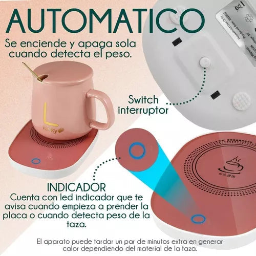 Taza Premium con Calentador Eléctrico Lucky™ HOY 2X1