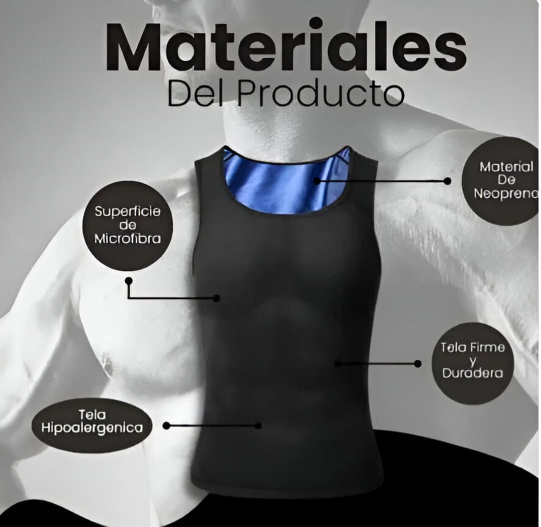 Camiseta faja Sauna reductora REDUCERPRO® ¡Quítate kilos de encima en segundos! TALLA AUTO AJUSTABLE